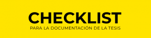 Checklist para la documentación de la Tesis